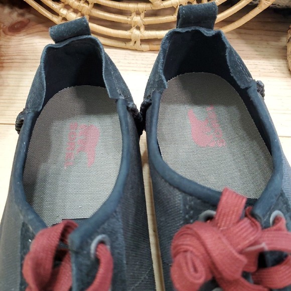 Sorel Sentry Distressed Leather Sneakers Colorblock Gray Black Men's 11.5 EUC - Picture 11 of 15